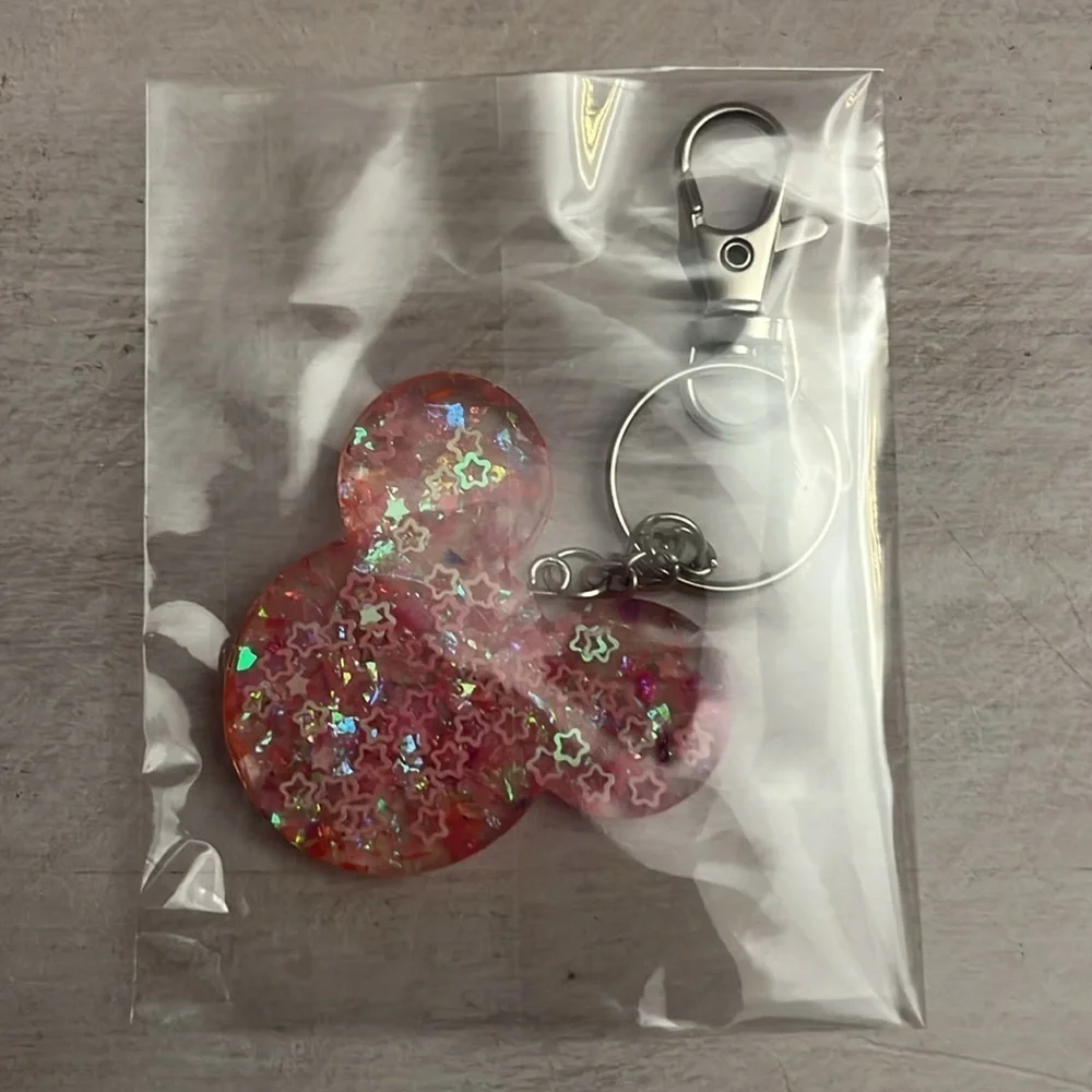 Sparkly Mouse Key Chain Bag Charm